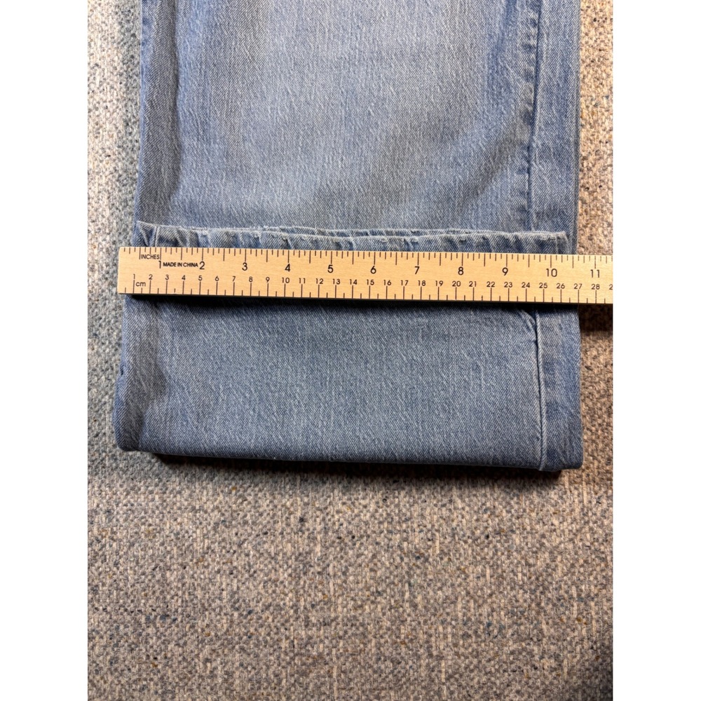 Girls Light Wash Wide Leg Pleated Jeans Size 10 - Picture 5 of 5